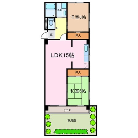 晴真マンションの物件間取画像